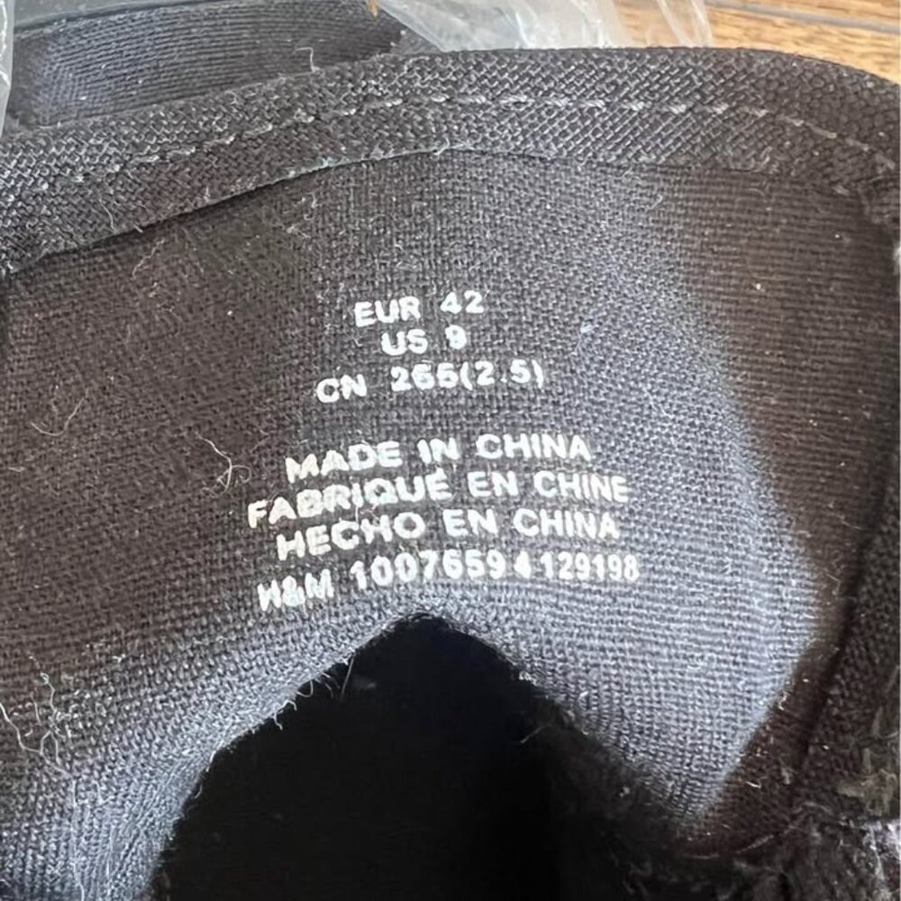 H&M Black Chuck Taylor Sneakers Men
